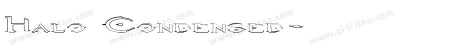 Halo Condensed字体转换